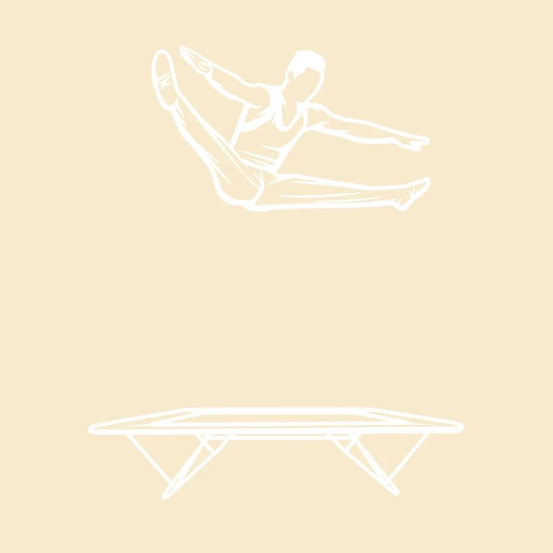 Trampolinspringer Junge