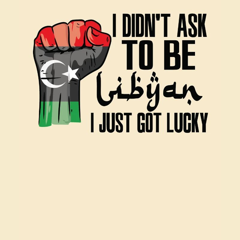 Libyscher Stolz Libysche Flagge Gewachsen