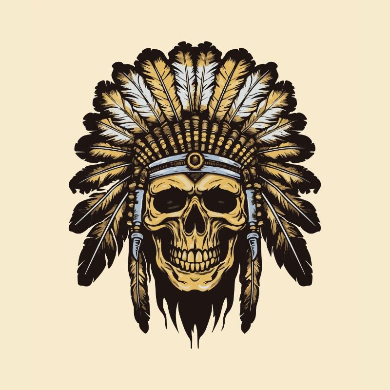 Crâne de chef indien Apache