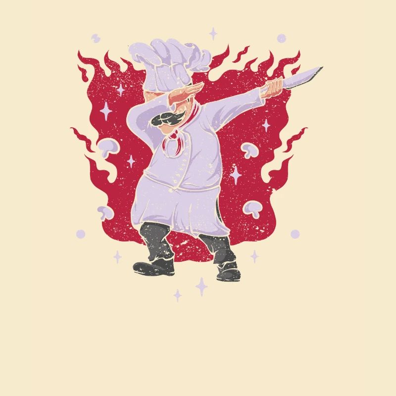Chef Polka Dot Culinary Sous-Chef Kitchen Chef