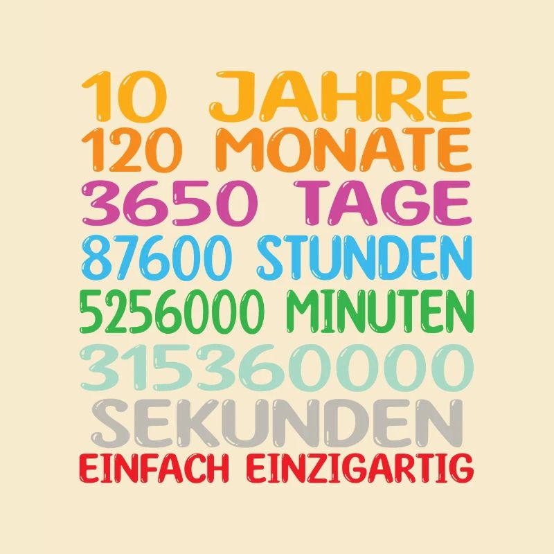 10. Geburtstag Geschenkidee Bday Spruch Geschenk