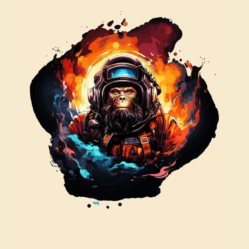 Singe dans l’espace - Space Monkey Ape Bigfooot