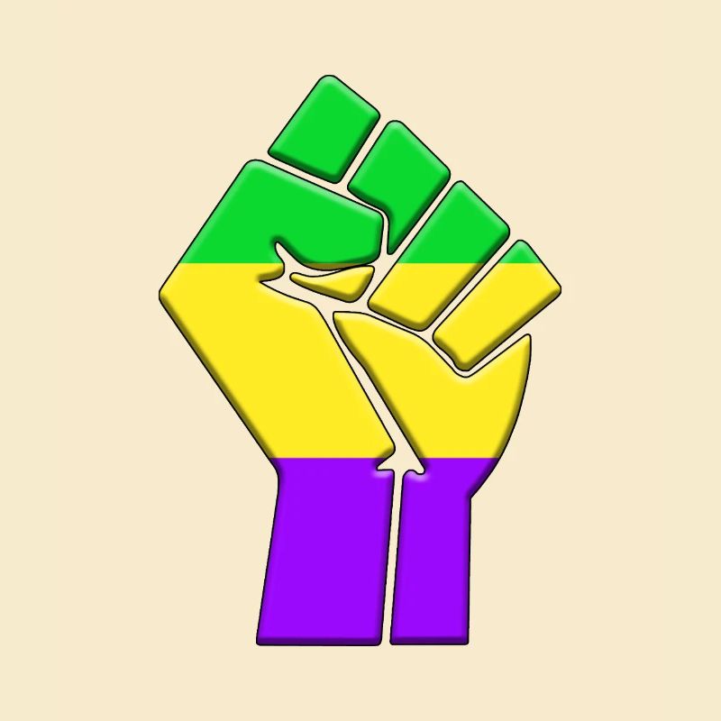Mardi Gras Flagge