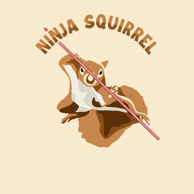 Ninja Squirrel Squirrel Fuchshörnchen Eichhörnchen