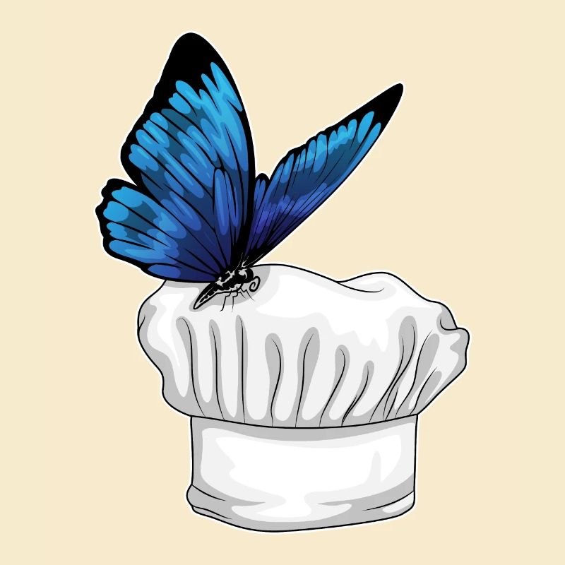 Cuisson du chapeau papillon Chef Chapeau
