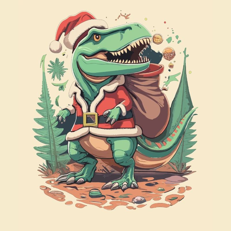 Dinosaure Trex Noël