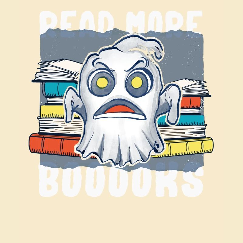 Groovy Read More Books Ghost Cute Funny