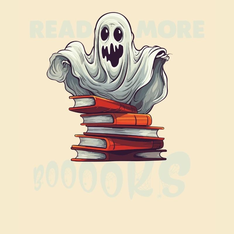 Groovy Read More Books Ghost Cute Funny