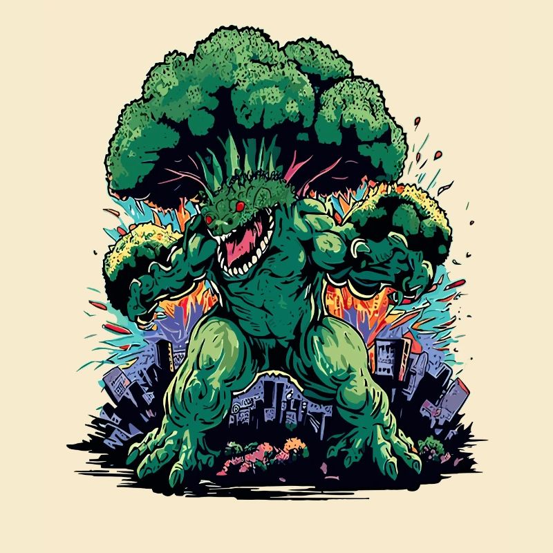Brokkozilla giant broccoli monster