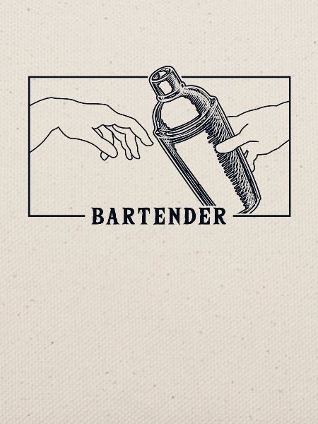 Michelangelo Creation of Adam Bartender