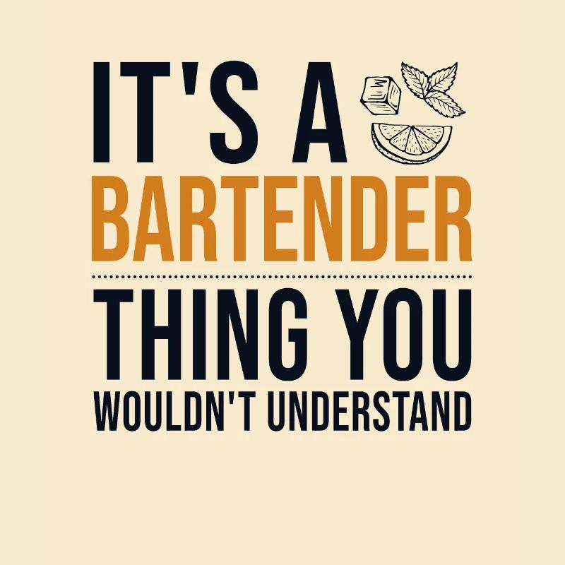 It's a Bartender Thing Barman Bartender Barmaid