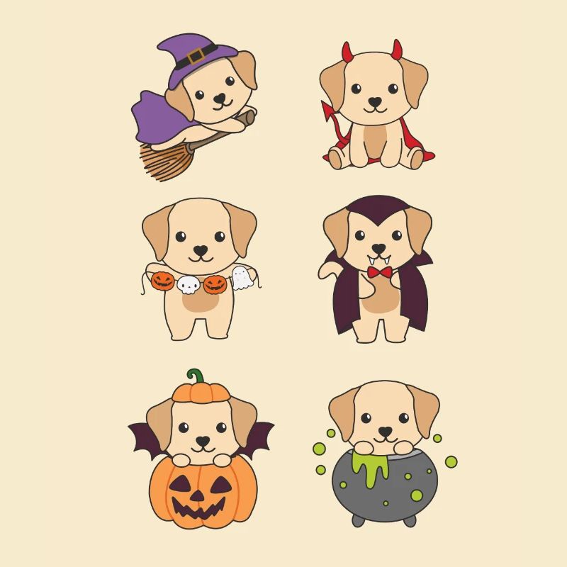 Labrador Halloween Devil Pumpkin Vampire Costume