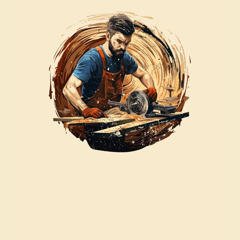 Handwerker Zimmermann-Holzarbeit Zimmerer