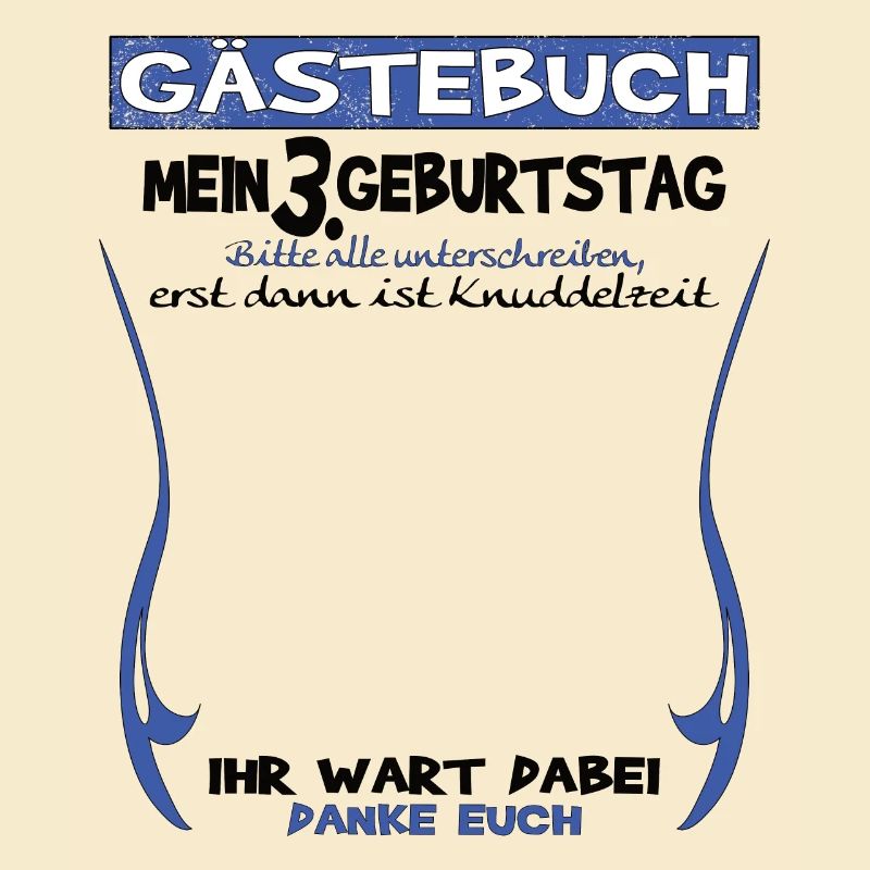3. Geburtstag Junge & Mädchen Gästebuch