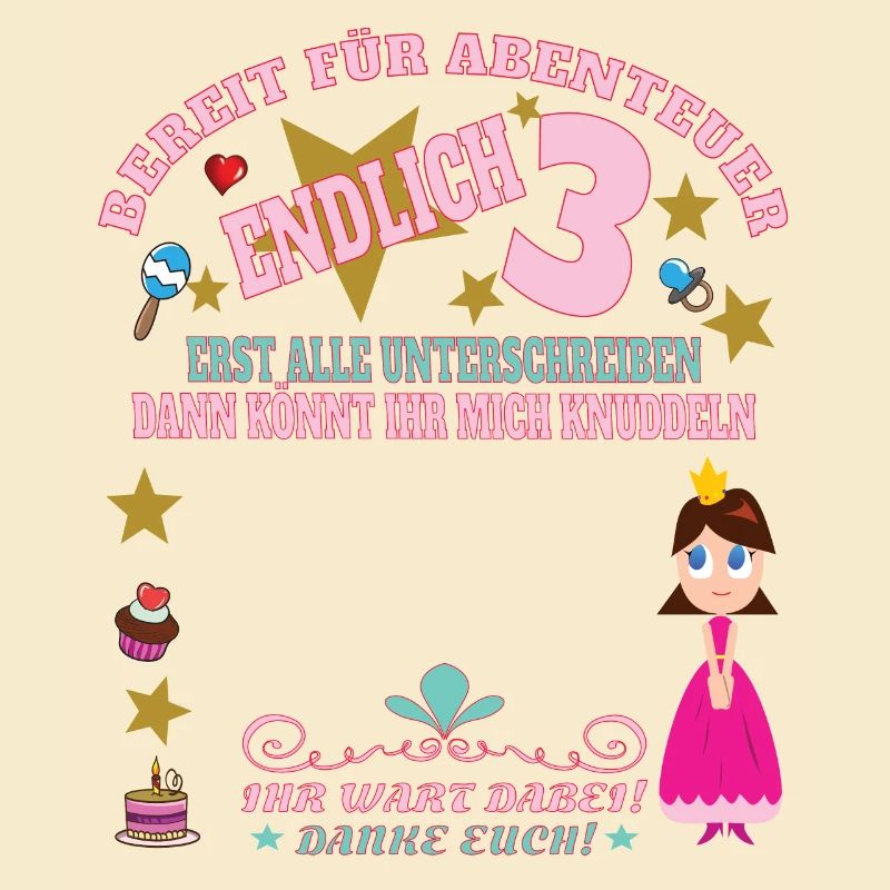 3. Geburtstag Mädchen & Junge Gästebuch