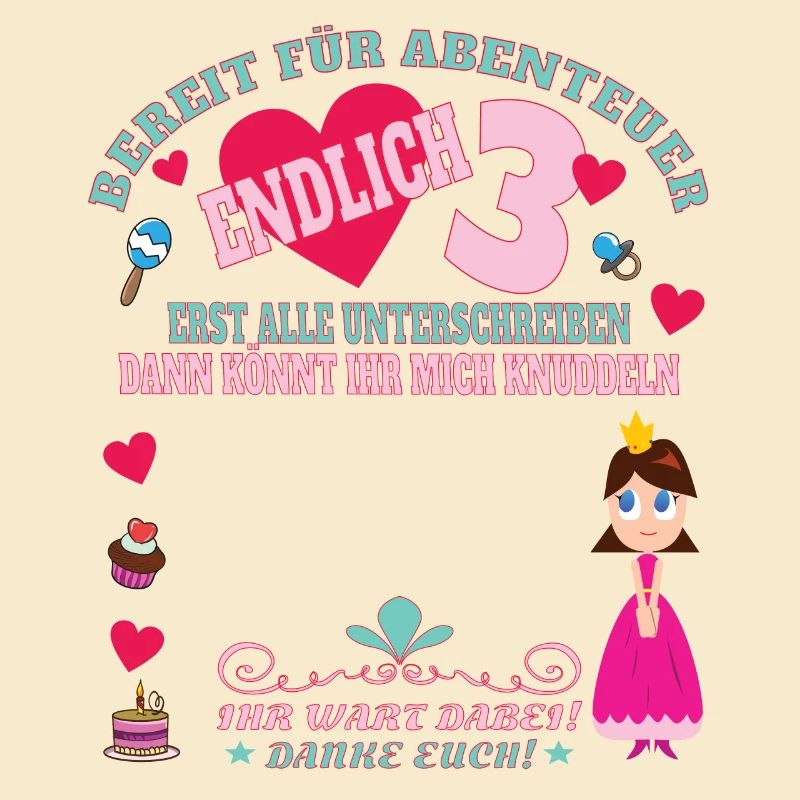 3. Geburtstag Mädchen & Junge Gästebuch