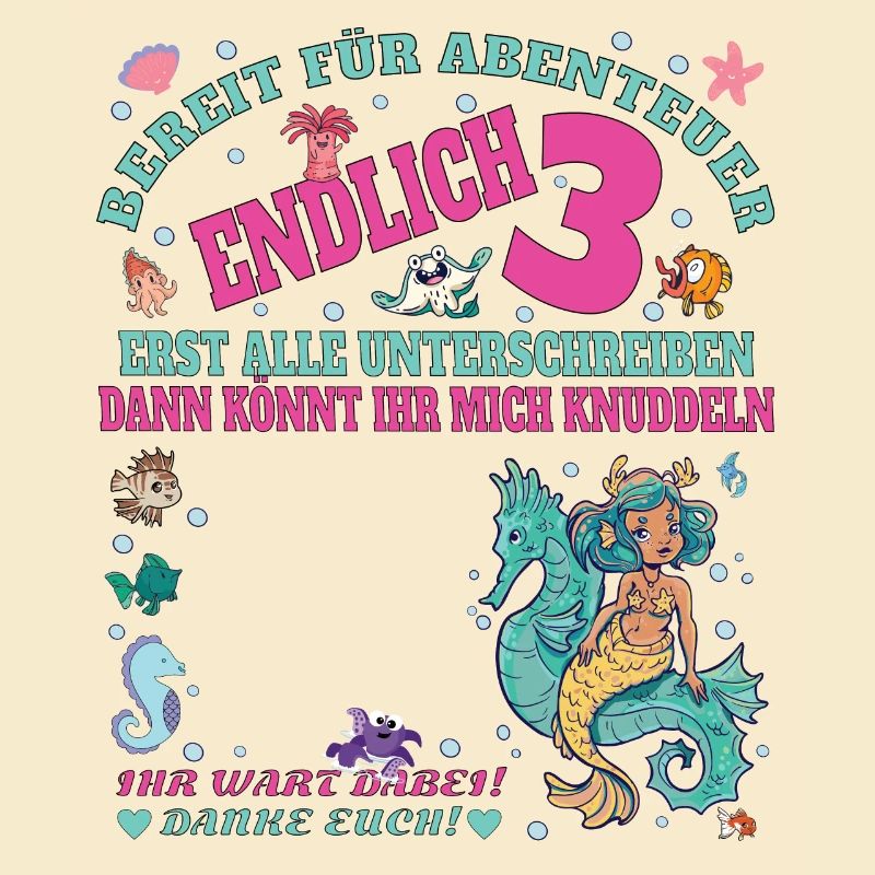 3. Geburtstag Mädchen & Junge Gästebuch