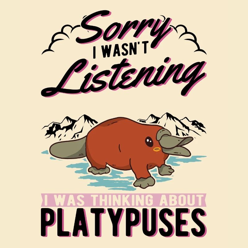 Schnabeltier Geschenkidee Platypus