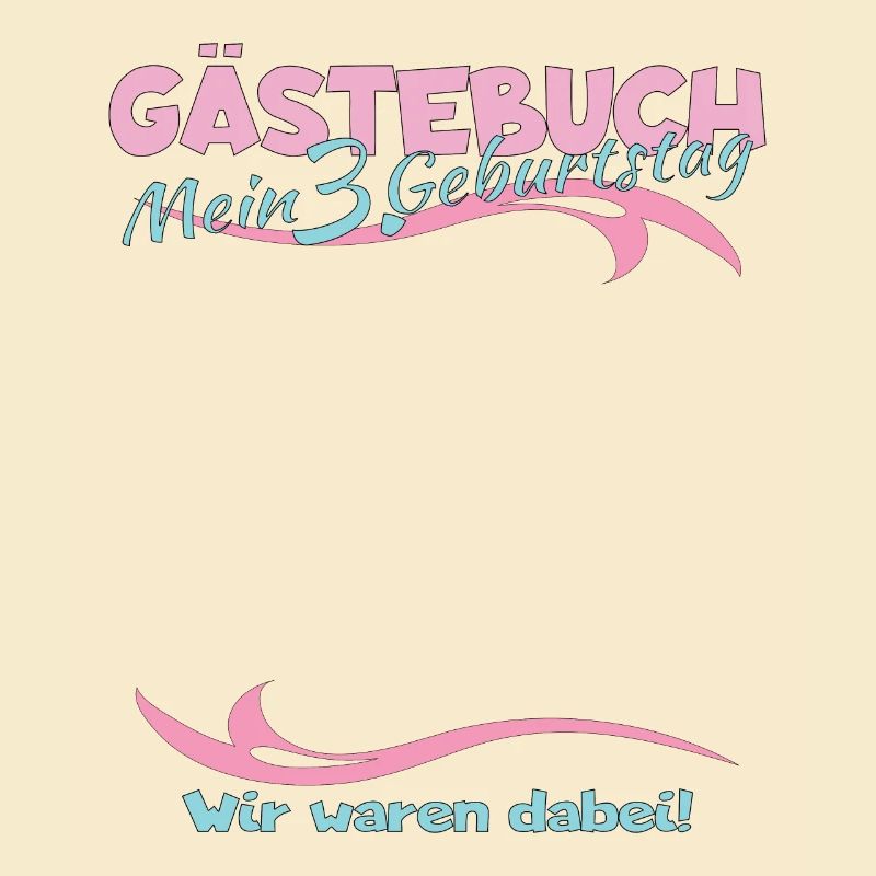 3. Geburtstag Mädchen & Junge Gästebuch