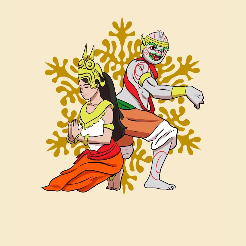 Cambodia Reamker Dance Khmer Apsara I Gift