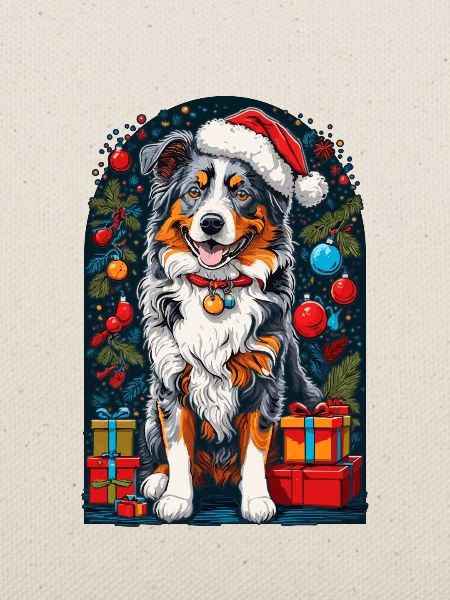 Lustiger Australian Shepherd Mit