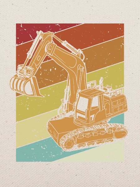 Retro Excavator Seilbagger Raupenbagger