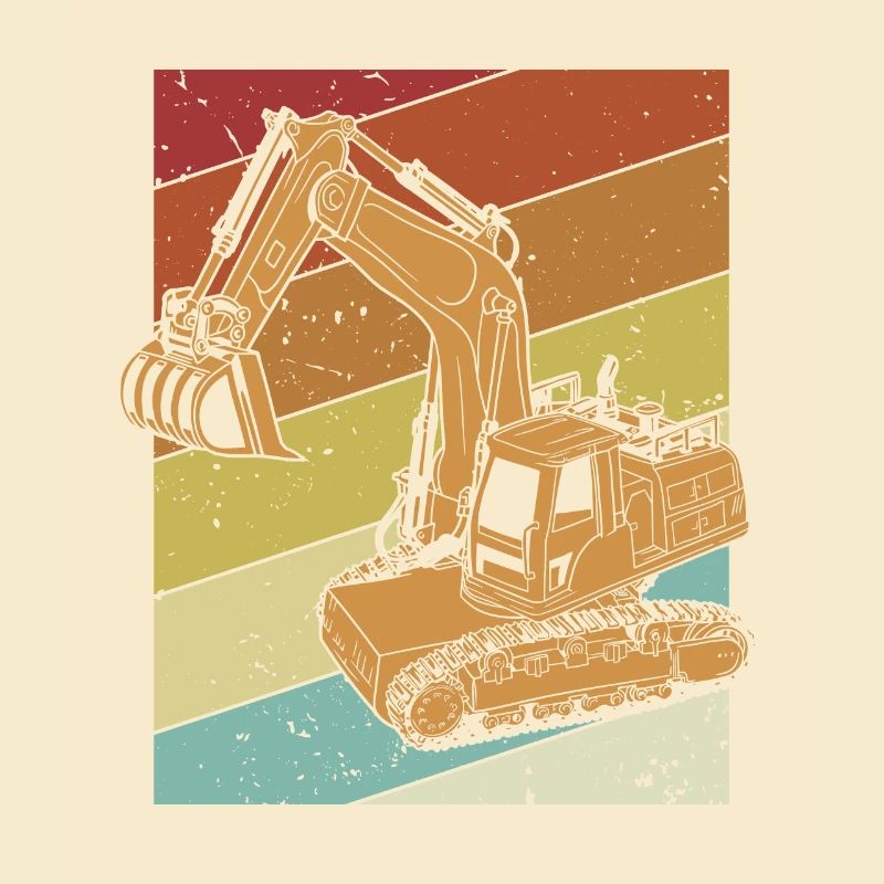 Retro Excavator Seilbagger Raupenbagger