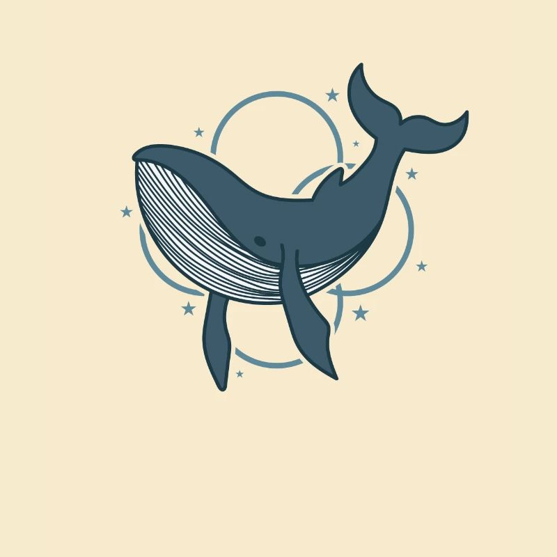 mignon baleine bleue eau de l’océan
