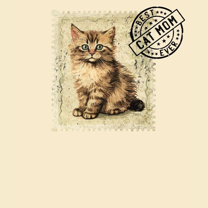 Chat Maman Chat Timbre Chat Mères