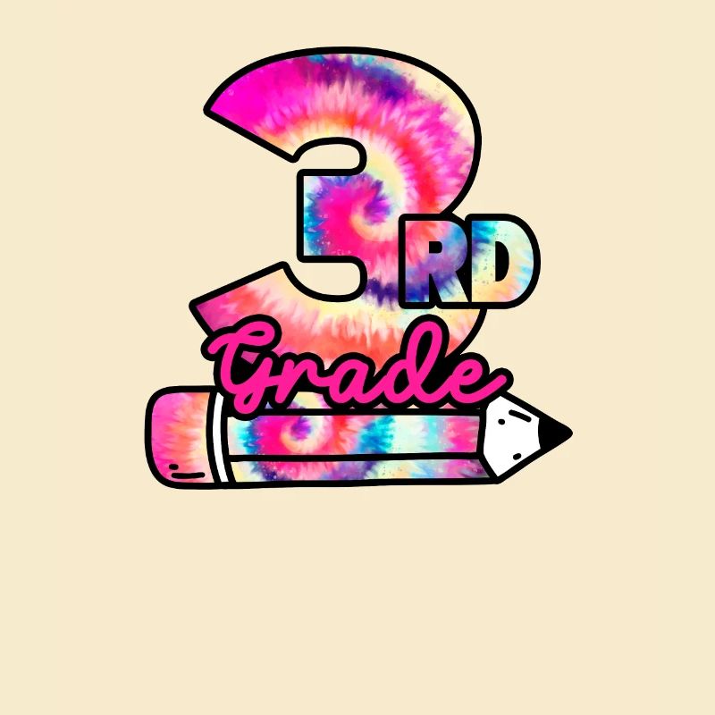 Hello 3rd Grade Third Teacher Student Tie Dye