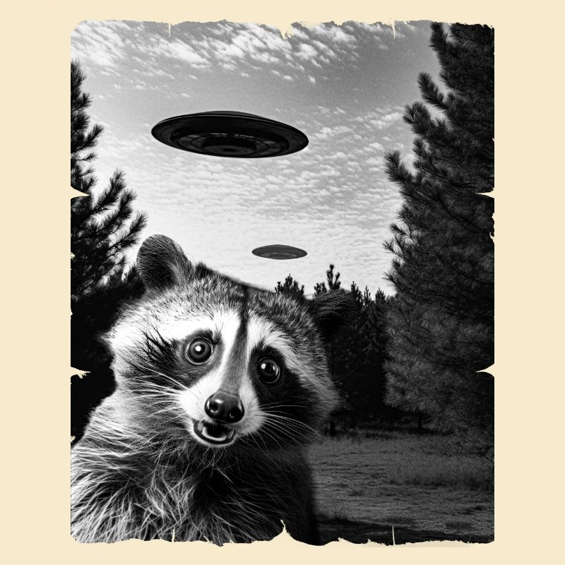 Waschbär Auserirdisch Invasion Uap Weirdcore