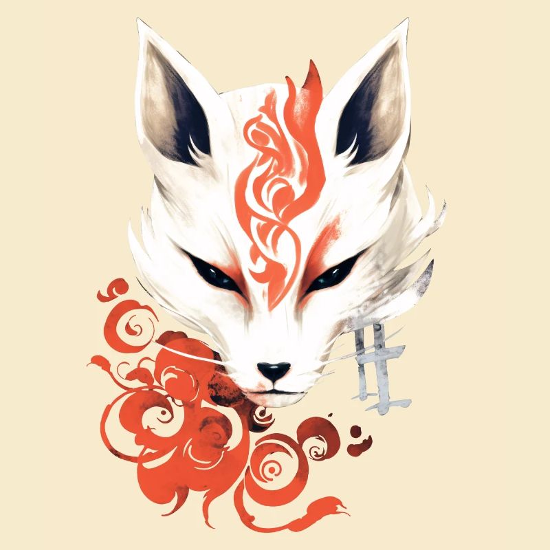 Fox Mask Kumiho Samurai Kitsune Japan Anime