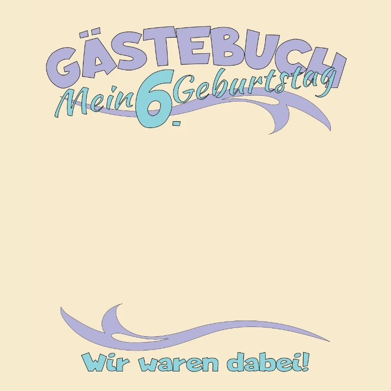 6. Geburtstag Junge & Mädchen Gästebuch