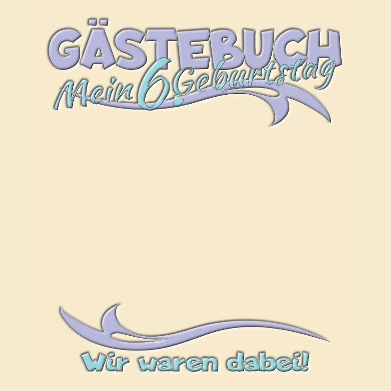 6. Geburtstag Junge & Mädchen Gästebuch