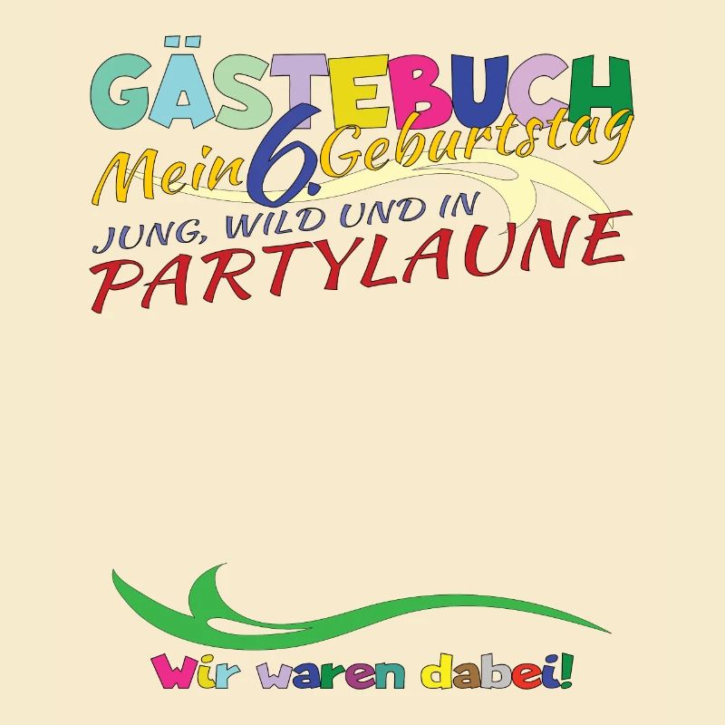 6. Geburtstag Junge & Mädchen Gästebuch
