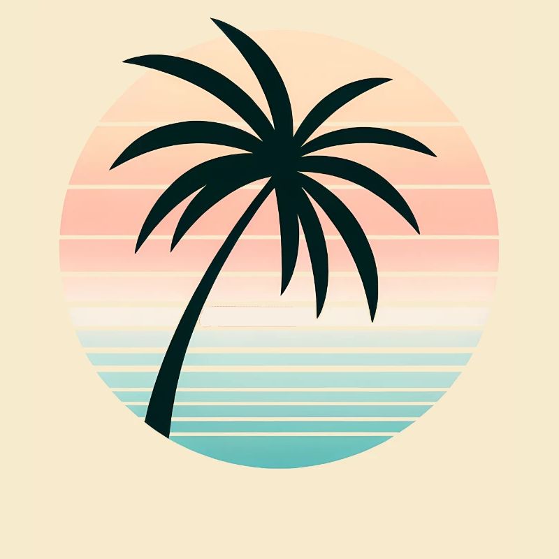 Synthwave Palme
