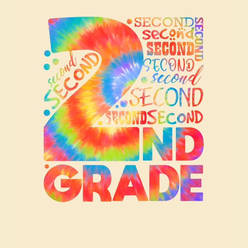 Tie Dye 2nd Grade Typography Team Second Grade