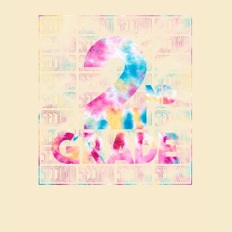 Tie Dye 2nd Grade Typography Team Second Grade