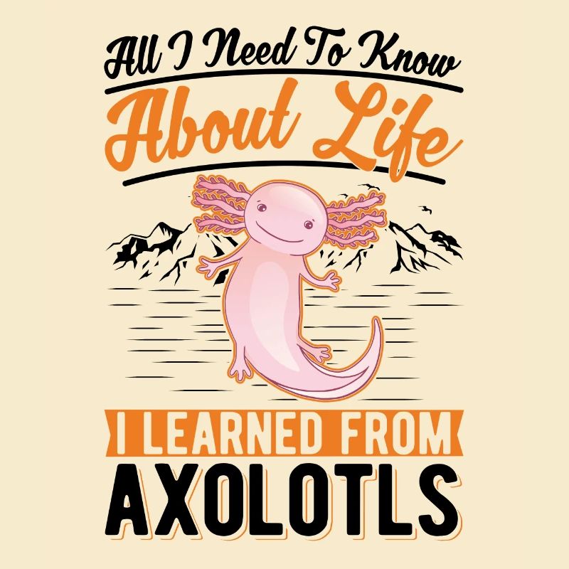 Axolotl Geschenk Schwanzlurch