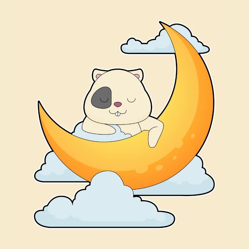 Hamster Moon Clouds