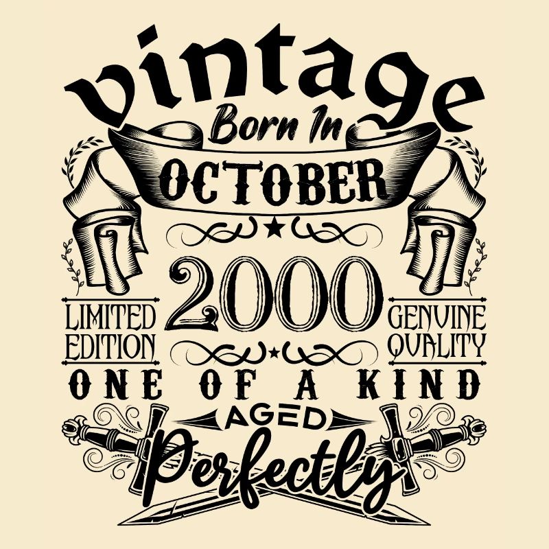 Anniversaire 2000 Octobre 2000 né en October 2000