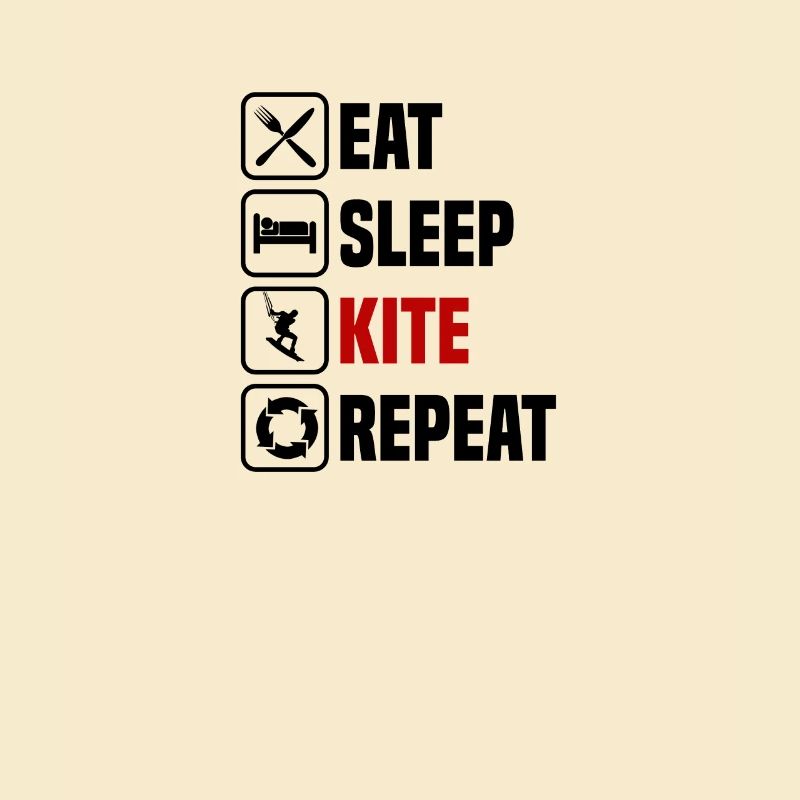 Eating, sleeping, kiting, repeating