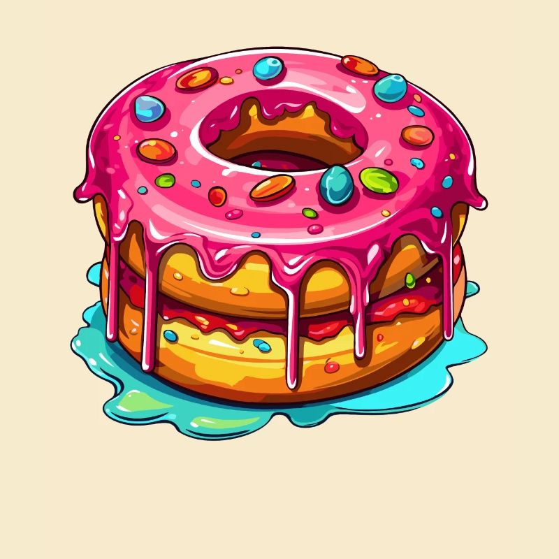 Der glasierte Doppel Donut