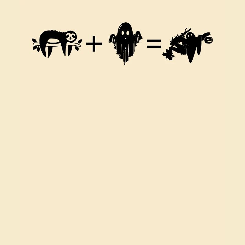 Halloween Ghost Sloth + Ghost = Ghost Sloth