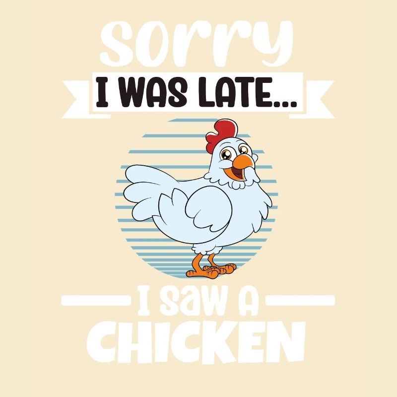 Lustiger Hühner Spruch Huhn