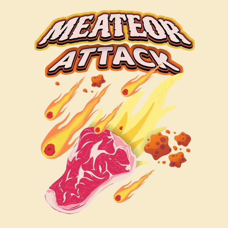 Steak, Fleisch, lustiger Spruch