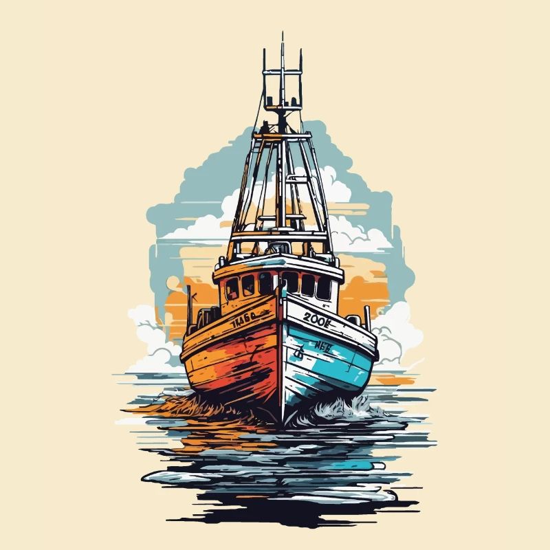 Bateau de pêche Esthétique Pêche et bateau de pêche