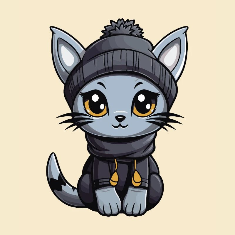Cat Winter Comic