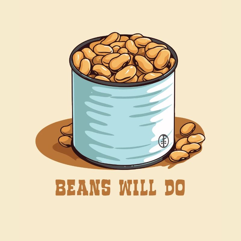 Bohnen sind gut genug, eine Dose Bohnen