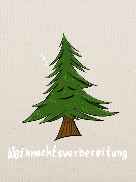 Schlafender Tannenbaum
